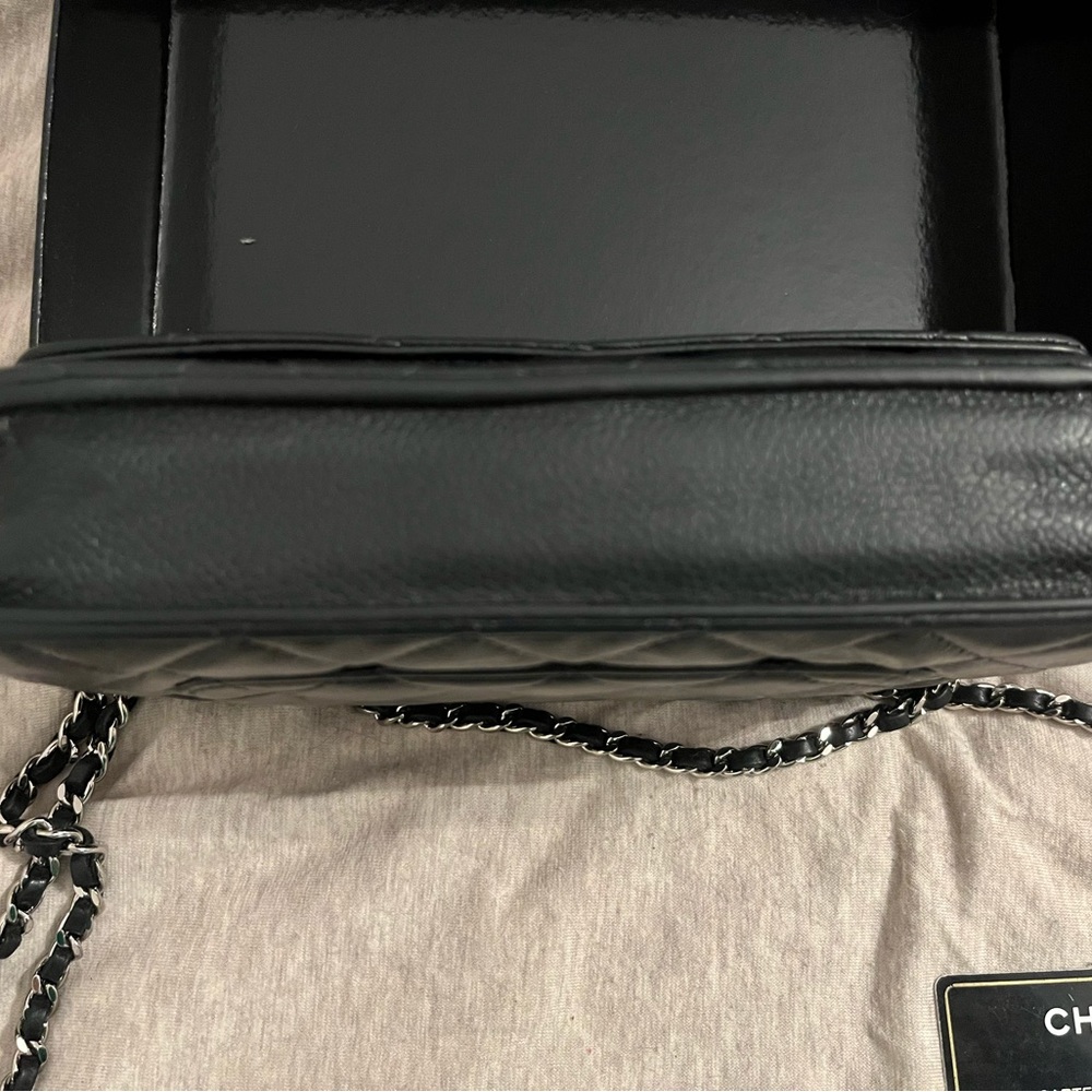 Chanel Wallet on Chain WOC Black Caviar Silver Hardware - Picture 3 of 10